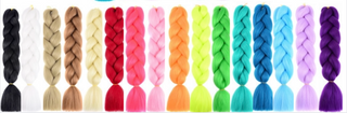 Synthetic Braiding Hair - Pink/Teal Ombre