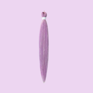 Synthetic Braiding Hair with Tinsel - Lilac
