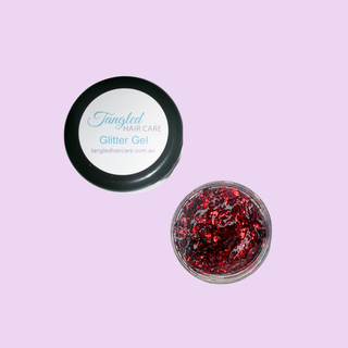 Tangled Hair Care Glitter Gel - Red Sparkle