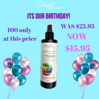 11th BIRTHDAY SALE -   Detangle Spray - Fruity Pops