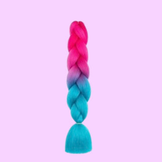 Synthetic Braiding Hair - Pink/Teal Ombre