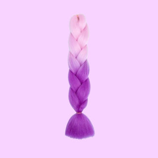 Synthetic Braiding Hair - Pink to Purple Ombre