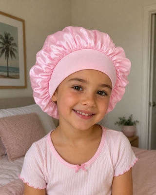 Satin Sleeping Hair Bonnet - Child Size