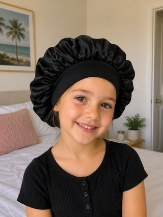 Satin Sleeping Hair Bonnet - Child Size