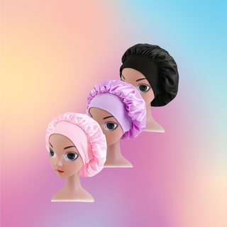 Satin Sleeping Hair Bonnet - Child Size