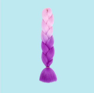Synthetic Braiding Hair - Pink to Purple Ombre