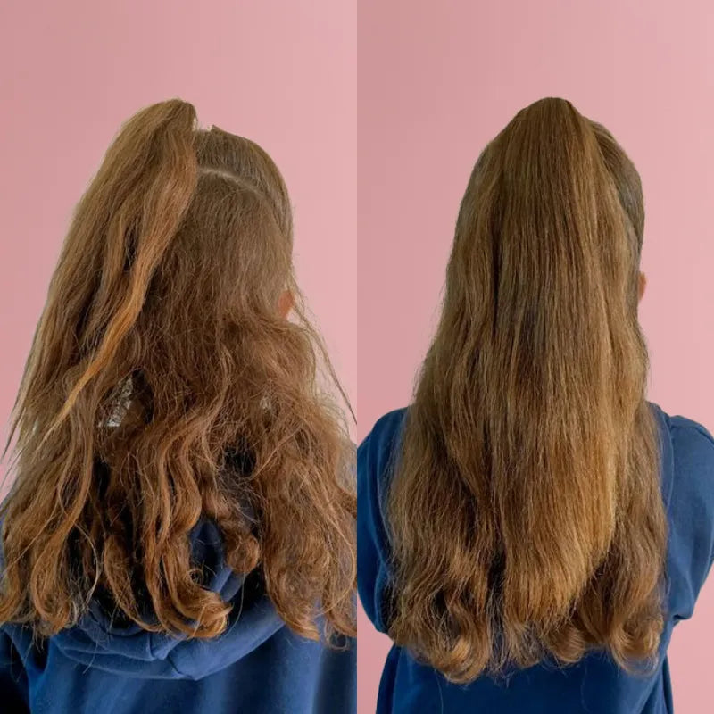 Child with beautifully detangled hair