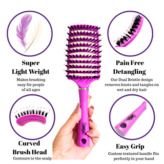 Dream Detangler™️ - Electric Purple NEW LIMITED EDITION - Tangled Hair Care