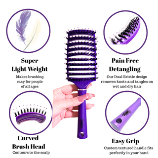 Dream Detangler™️ - Perfect Purple - Tangled Hair Care