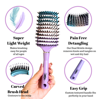 Dream Detangler™️ - Rainbow Cotton Candy - Tangled Hair Care