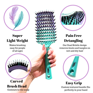 Dream Detangler™️ - Rainbow Mermaid - Tangled Hair Care