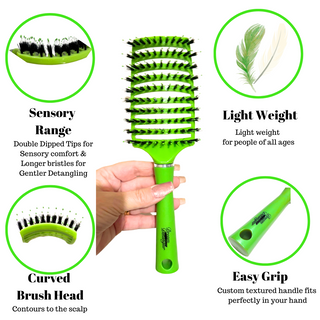 Dream Detangler™️ - SENSORY Green - Tangled Hair Care