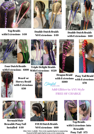 Elizabeth Shopping Centre December 2025 Holidays -  Non Refundable  Braids Deposits - Tangled Hair Care