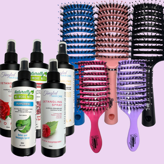 Family Value FIVE Pack FIVE Sprays & FIVE  Brushes - Tangled Hair Care
