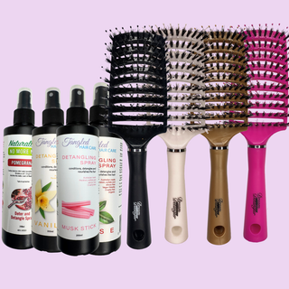 Family Value FOUR Pack FOUR Sprays & FOUR Brushes - Tangled Hair Care
