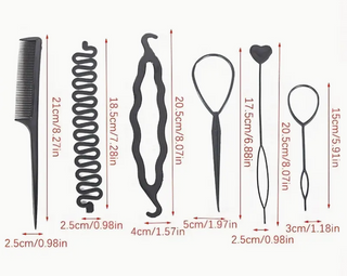 Hair Accessory Pack including Topsy tails and tail comb - Tangled Hair Care