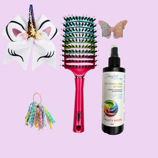 Rainbow Unicorn Dream Detangler Limited Edition Pack - Tangled Hair Care