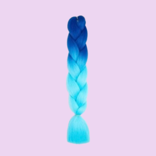Synthetic Braiding Hair - Blue Ombre - Tangled Hair Care