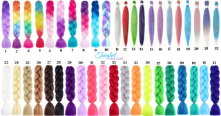 Synthetic Braiding Hair - Lilac - Tangled Hair Care