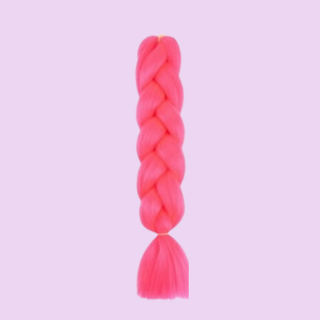 Synthetic Braiding Hair - Neon Pink - Tangled Hair Care
