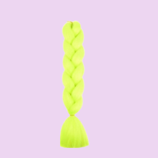 Synthetic Braiding Hair - Neon Yellow - Tangled Hair Care