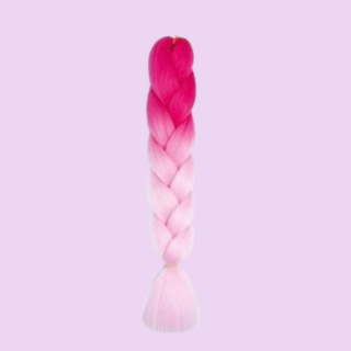 Synthetic Braiding Hair - Pink Ombre - Tangled Hair Care