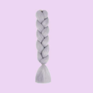 Synthetic Braiding Hair - Silver - Tangled Hair Care