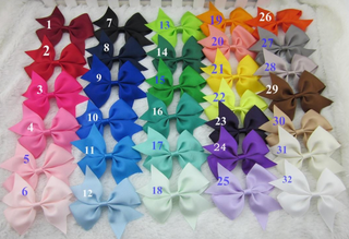 3.5 inch (8.75cm) Grosgrain ribbon Bow Hair Clips | Oaklands, Moodbury Westfields