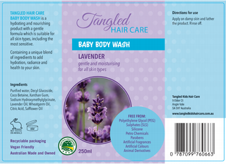 Baby Body Wash - Soft Lavender 250ml