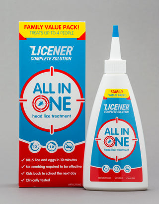 Licener Single Treatment Family Pack 200ml Bottle with gloves
