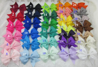 3.5 inch (8.75cm) Grosgrain ribbon Bow Hair Clips Pack of 4 for $10 | Oaklands, Moodbury Westfields