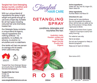Tangled Hair Care Detangling Spray (1 spray)
