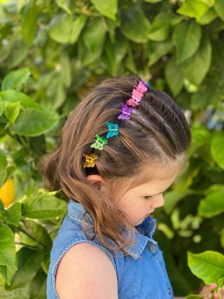 Mini Butterfly Clips -Transparent colours