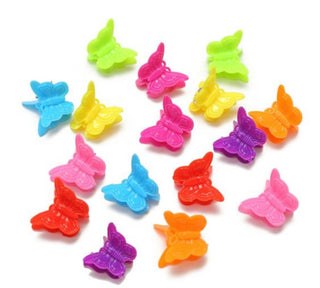 Mini Butterfly Clips -Bright colours