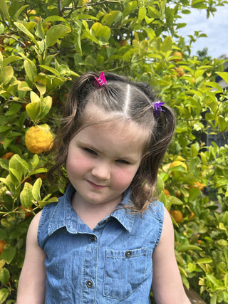 Mini Butterfly Clips -Bright colours - Tangled Hair Care